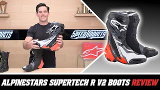 Alpinestars Supertech R V2 Boots Review at SpeedAddictscom [upl. by Atinihc]