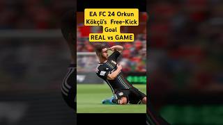 Epic Free Kick Goal Recreating Orkun Kökçü’s Stunning Strike in EA FC 24 eafc24goals fc24goals [upl. by Ynahteb]