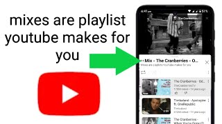 Mixes are playlists YouTube makes for you  how to find Mix playlists on youtube mobile [upl. by Ellivnarg]