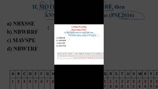 coding decoding reasoning tricks [upl. by Ilohcin547]