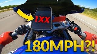 Triumph Daytona 675 TOP SPEED true GPS speed [upl. by Notlimah]