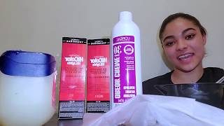 Dying my hair RED NO BLEACH HiColor Loreal Red amp Magenta mix Professional look [upl. by Nichy35]