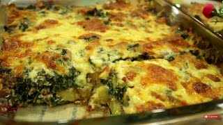 gratin dépinards 👍👍👊🤜ستعشق أكل السبانخ بعد هذه الوصفة [upl. by Moll765]