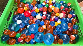 Lets enjoy the marble run live Colorful balls roll down a handmade wooden slope [upl. by Eehsar]