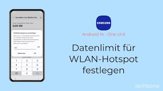 Datenlimit für WLANHotspot festlegen  Samsung Android 14  One UI 6 [upl. by Aubreir]