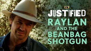 Raylan and the Beanbag Shotgun  Scene  Justified  FX [upl. by Burton]