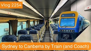 Sydney Trains Vlog 2254 Sydney to Canberra by Train amp Coach [upl. by Eissim164]