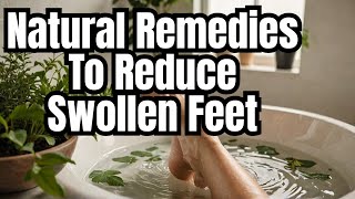 Natural Remedies To Reduce Swollen Feet And Ankles Fast [upl. by Nelav788]