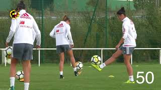 Lección técnica de Vicky Losada en la Selección ¡Que no caiga [upl. by Germaine]