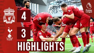 HIGHLIGHTS Liverpool 43 Tottenham Hotspur  Dramatic Jota winner [upl. by Deragon]