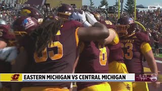 Eastern Michigan vs Central Michigan football Sept 30 2023 [upl. by Nohcim]