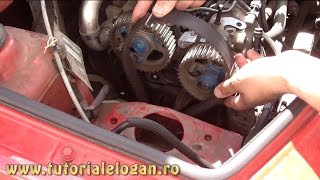 Tutorial schimbat distributia 15dci euro 3 65 cai fara AC la Logan part 1 [upl. by Gizela]