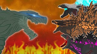 Godzilla Earth vs Legendary vs Shin vs Ultima  FULL BATTLE [upl. by Orlanta]