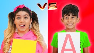 Jason and Hot vs Cold Challenge with Alex at school [upl. by Yslek]