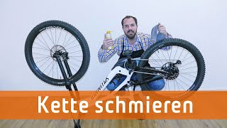 Kette schmieren am Fahrrad  so geht es richtig [upl. by Anaugal]