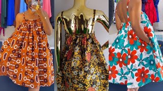 How to make a Stylish GATHERED DRESS with RUCHED BACK and STRAPS [upl. by Salomi174]