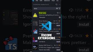 Visual Studio Code Extensions Pt2 vscode programming shorts [upl. by Ikcim]