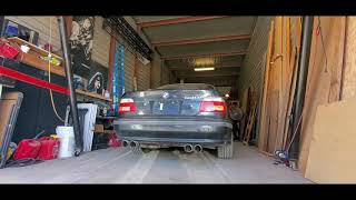 1997 bmw 540i straight piped cold start [upl. by Ellimac]