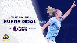 All 36 Erling Haaland goals in his recordbreaking Premier League season  NBC Sports [upl. by Lon]