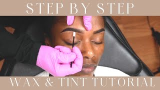 Eyebrow Wax and Tint Tutorial [upl. by Rothstein]