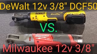 Milwaukee M12 38quot ratchet VS DeWalt 12v 38quot ratchet Honest review [upl. by Alleb]