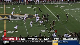 Oklahoma vs Missouri WILD Ending  2024 College Football [upl. by Ancalin]