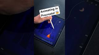 Animating in Procreate 🌝 [upl. by Rickert976]