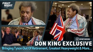 Don King Exclusive Interview 👑 quotIll Bring Tyson Fury Out Of Retirementquot 👀 [upl. by Fonz]