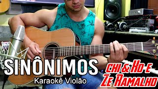 Sinônimos Chitãozinho amp Xororó pat Zé Ramalho Karaokê [upl. by Wilbert]