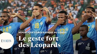 Guerre en RDC  le geste fort des joueurs congolais en demifinale de la CAN [upl. by Flss]