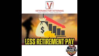 Military Retirement Pay Reduction Veterans Cant Afford Homes [upl. by Simonne]