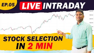 How to Select Best Stocks for Intraday Trading  Intraday stock selection in 2 minutes [upl. by Ecirtnas]