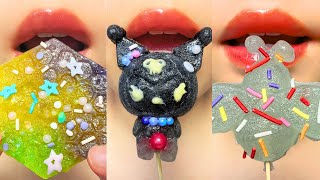 asmr EDIBLE CRYSTAL KOHAKUTOU COLORFUL SPRINKLES CRUNCHY eating sounds [upl. by Costa]