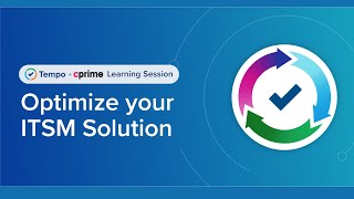 Webinar Optimize your ITSM Solution with CPrime and Tempo Experts [upl. by Avra]