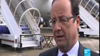 Salon du Bourget Hollande en A400M et la colonne de djihadistes au MALI [upl. by Acir]