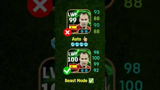 Efootball best player upgrades Andres Iniesta max level training🚀efootball efootball2024 pes [upl. by Orms]