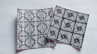 Zentangle art for beginners  Zentangle patterns  Draw easy way ❤️zentangle drawing [upl. by Reeher713]