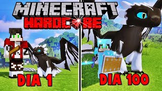 SOBREVIVI 100 Dias em UM MUNDO DE DRAGÕES no Minecraft Hardcore  O FILME 2 [upl. by Eetsirhc]