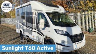 Sunlight T60 Active  Motorhome Auction [upl. by Esojnauj]