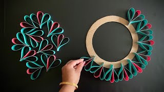 Beautiful Wall Hanging Craft Paper craft For Home Decoration Paper Flower wall hanging Wall Decor [upl. by Cyrano]