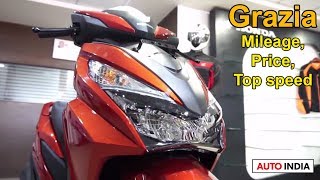 Honda Grazia Review  Power Top Speed Mileage Price  AUTO INDIA [upl. by Tarazi]