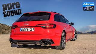 2018 Audi RS4 450hp  pure SOUND 60FPS [upl. by Tobi]