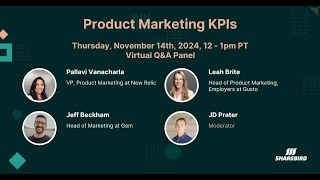 Product Marketing KPIs New Relic Gusto Gem [upl. by Helaina113]