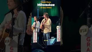 Wyatt Flores plays new song quotMilwaukeequot at his Opry Debut 🎶🔥 countryreels wyattflores opry [upl. by Consuela]