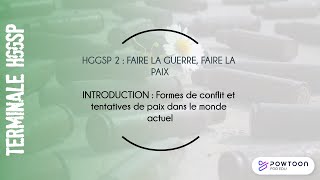 TERMINALE HGGSP  formes de conflits et tentatives de paix dans le monde actuel [upl. by Izabel677]