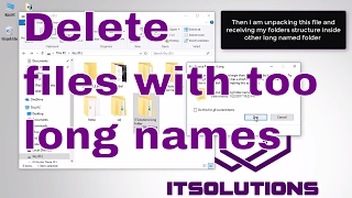 Windows  How to quickly delete files or folders with too long file names using cmd robocopy [upl. by Wong]