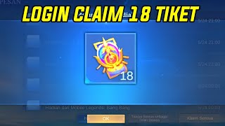 BUG  TIKET EVENT 1111 SUDAH DI PIX  LOGIN CLAIM 18 TIKET RONDE 2 MLBB [upl. by Niarbo]