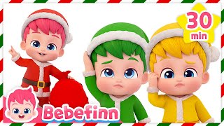 2024 New Christmas Songs for KidsㅣBebefinn Nursery Rhymes Compilation [upl. by Dirtsa285]