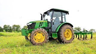 John Deere 5075e crdi ac cabin test drive  Perfamance [upl. by Anauqcaj894]