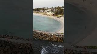 Cottesloe Beach sunset Perth Western Australia featuring Indianas Tea Rooms [upl. by Azalea]